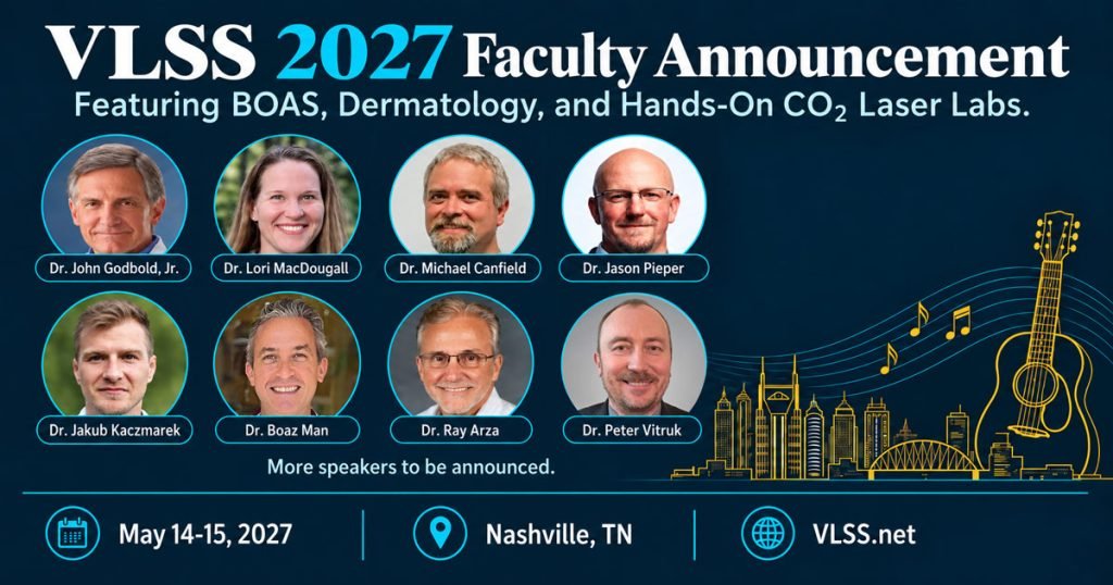 Meet the confirmed speakers for VLSS 2027, May 14-15 in Nashville, featuring BOAS, veterinary dermatology, hands-on laser labs, and more.